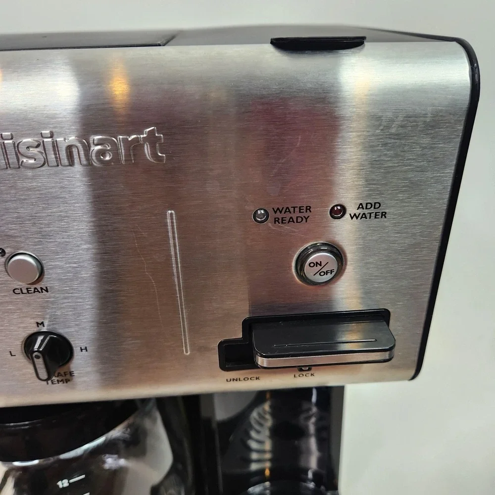 Cuisinart 12 Cup Programmable Coffee Maker Black CHW-12FR Hot Water System